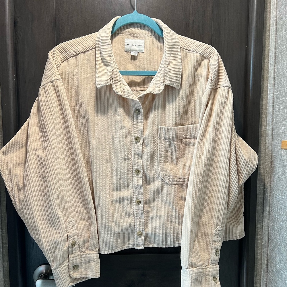 Ladies cropped corduroy jacket